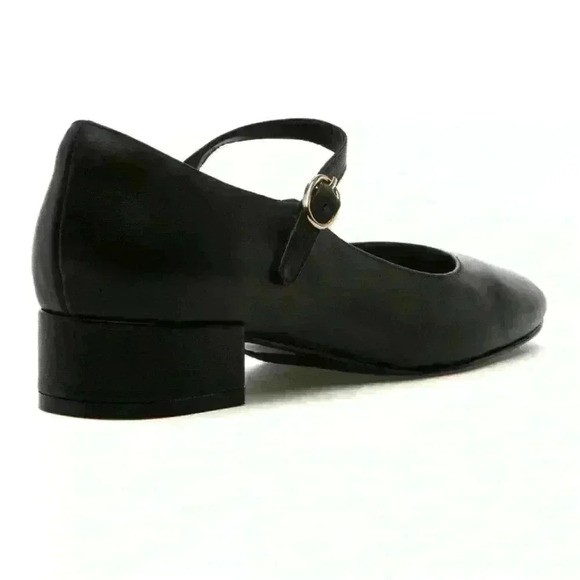 NWT TOP-TIER MARY JANE BLACK LEATHER size 9 - Picture 3 of 7